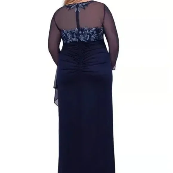 chinese dress ladies Amazon.com: Xscape Womens Long Sleeve Raised Floral Lace Midi Length (Reg  and Petite) Cocktail Dress, Navy, 4 US : Clothing, Shoes & Jewelry main image 1